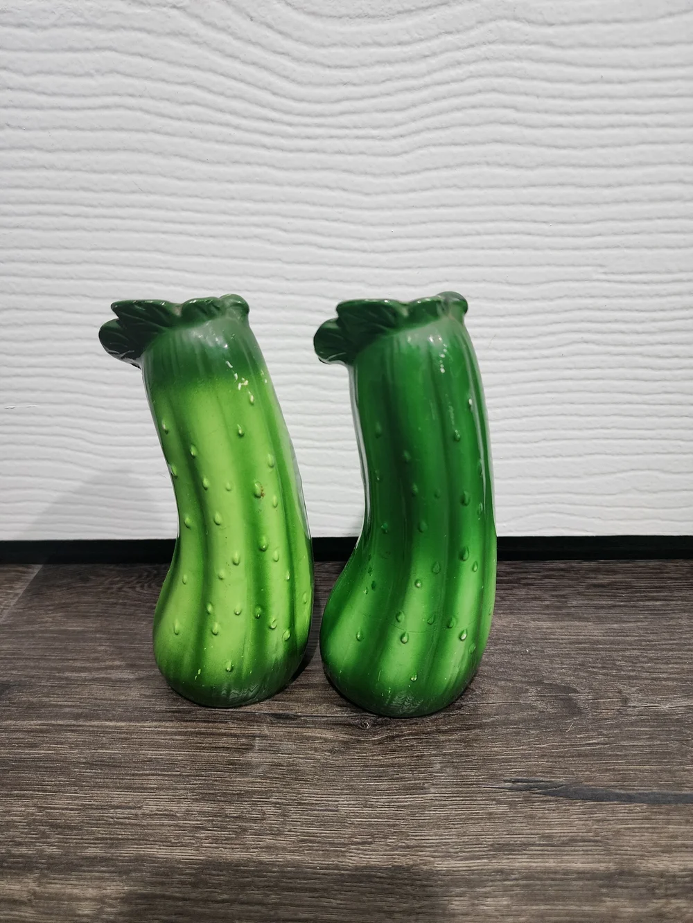 Vintage Made In Japan Cucumber Salt & Pepper Shakers